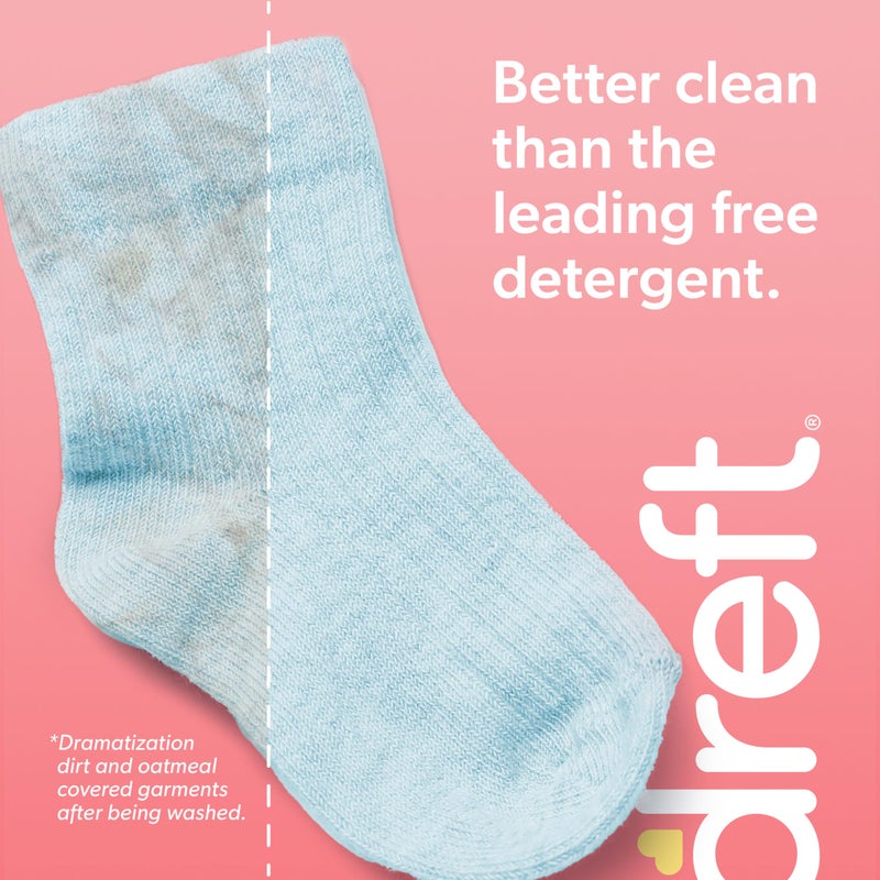 Dreft Free & Gentle Liquid Laundry Detergent, Free of Dyes and Perfumes for Families, Hypoallergenic, 64 loads - Image 5